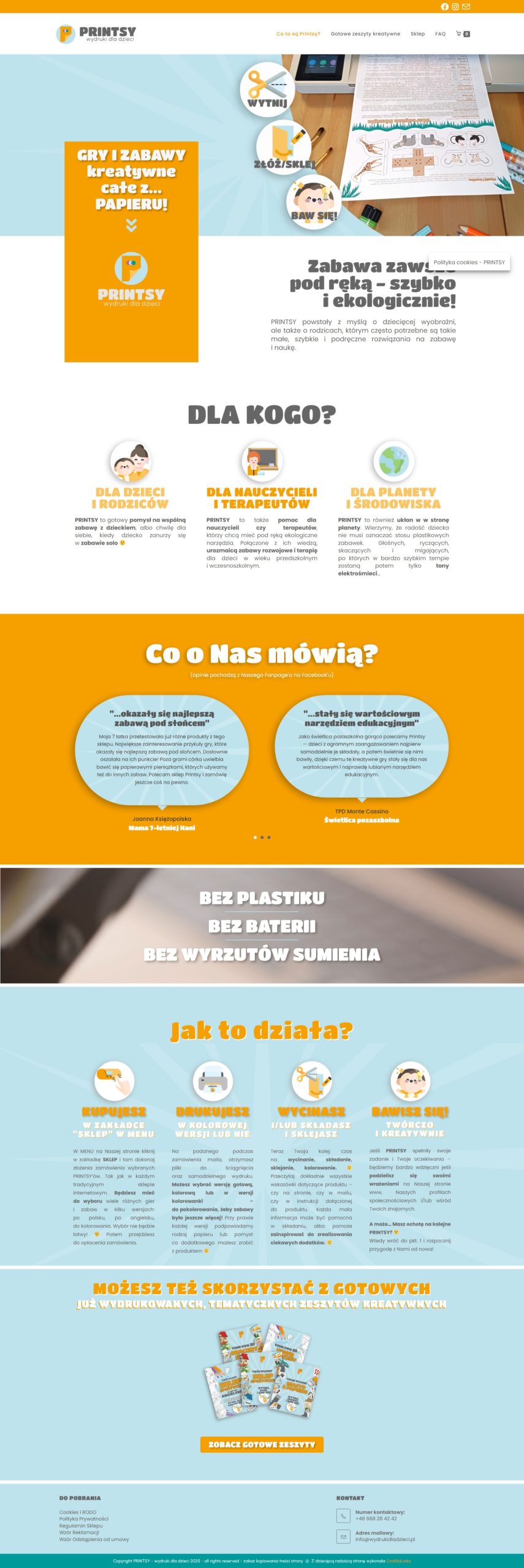 Sklep PRINTSY dla dzieci