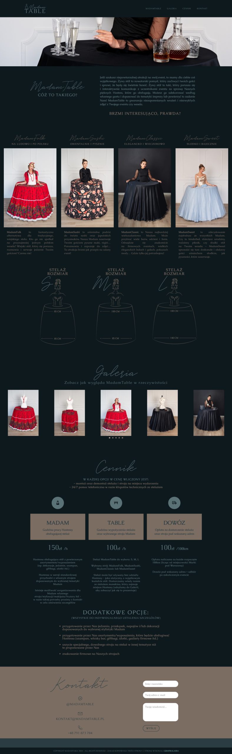 Strona atrakcji eventowej